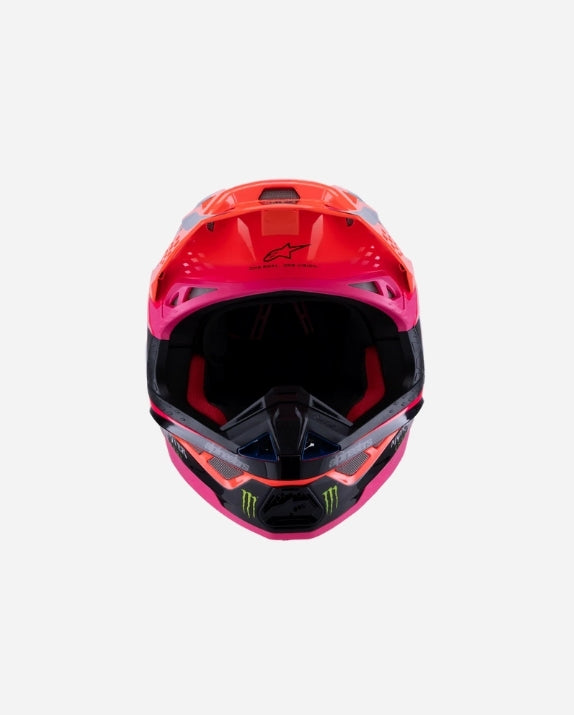 Casque Alpinestars Supertech M10 Deegan Monster ece06 - Orange Fluo/Violet/Rose Fluo Brillant