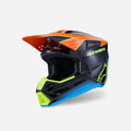 Casque Alpinestars Supertech M3 Fray ece06 - Noir/Orange/Jaune Fluo Brillant