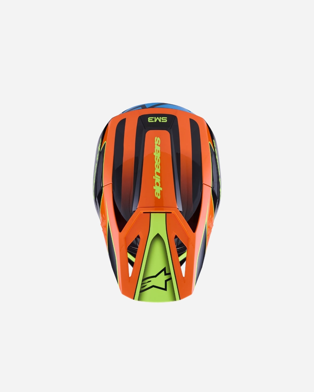 Casque Alpinestars Supertech M3 Fray ece06 - Noir/Orange/Jaune Fluo Brillant
