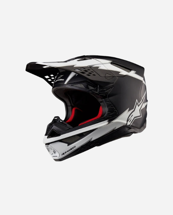 Alpinestars Supertech M10 Ampress ECE 22.06 Helmet - Matte Black/White
