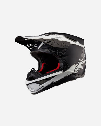 Casque Alpinestars Supertech Supertech M10 Ampress ece 22.06 - Noir/Blanc Mat