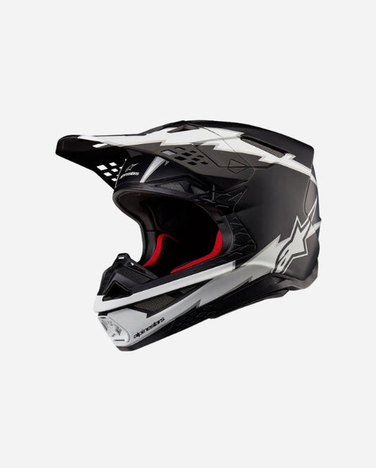 Casque Alpinestars Supertech Supertech M10 Ampress ece 22.06 - Noir/Blanc Mat