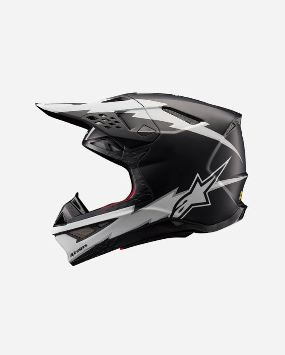 Casque Alpinestars Supertech Supertech M10 Ampress ece 22.06 - Noir/Blanc Mat