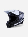 Casque Alpinestars Supertech M3 Radium ece06 - Noir/Blanc/Gris Brillant