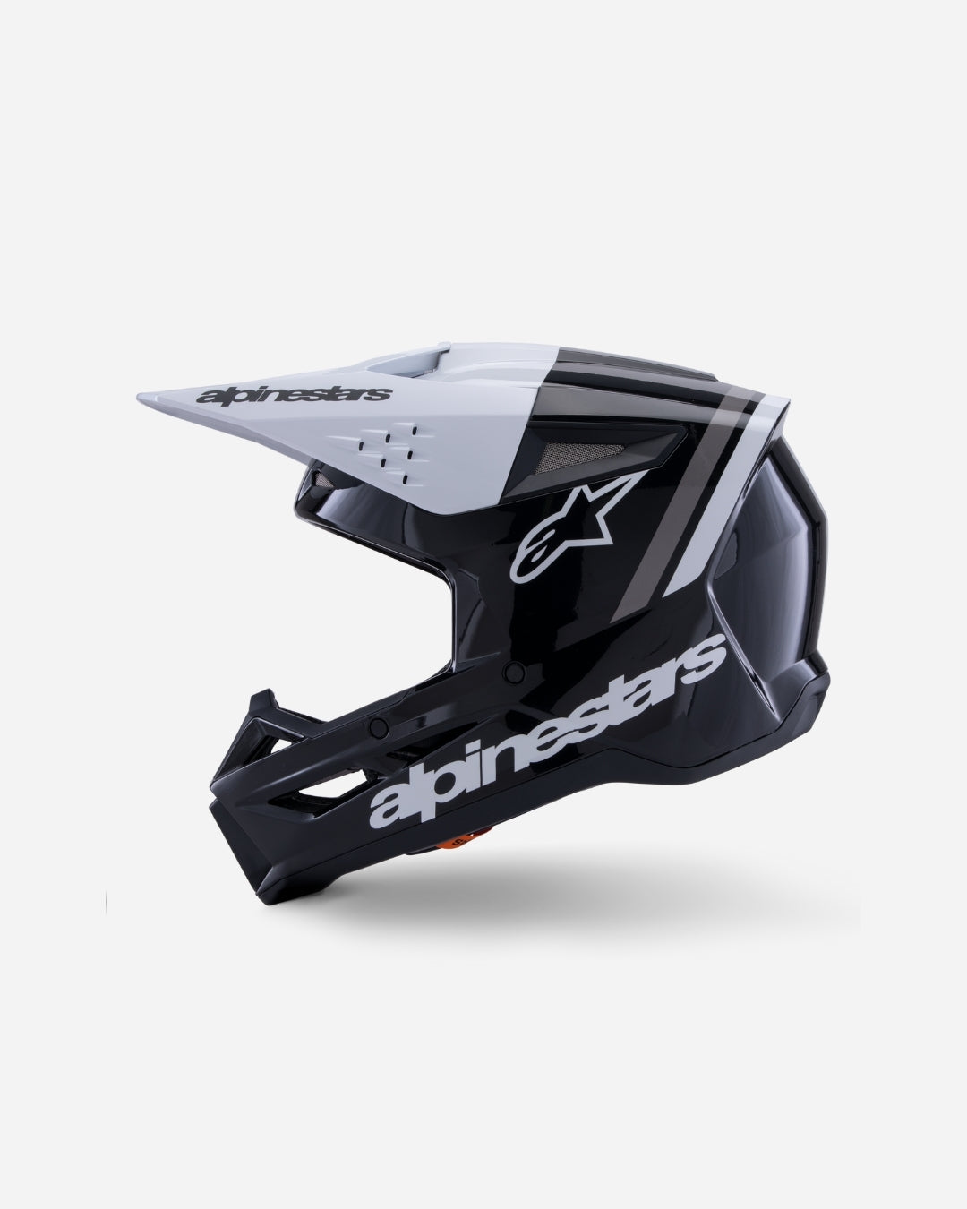 Casque Alpinestars Supertech M3 Radium ece06 - Noir/Blanc/Gris Brillant
