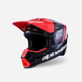 Alpinestars Supertech M3 Radium ece06 Helmet - Black/Fluorescent Red/Glossy White