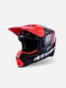 Casque Alpinestars Supertech M3 Radium ece06 - Noir/Rouge Fluo/Blanc Brillant
