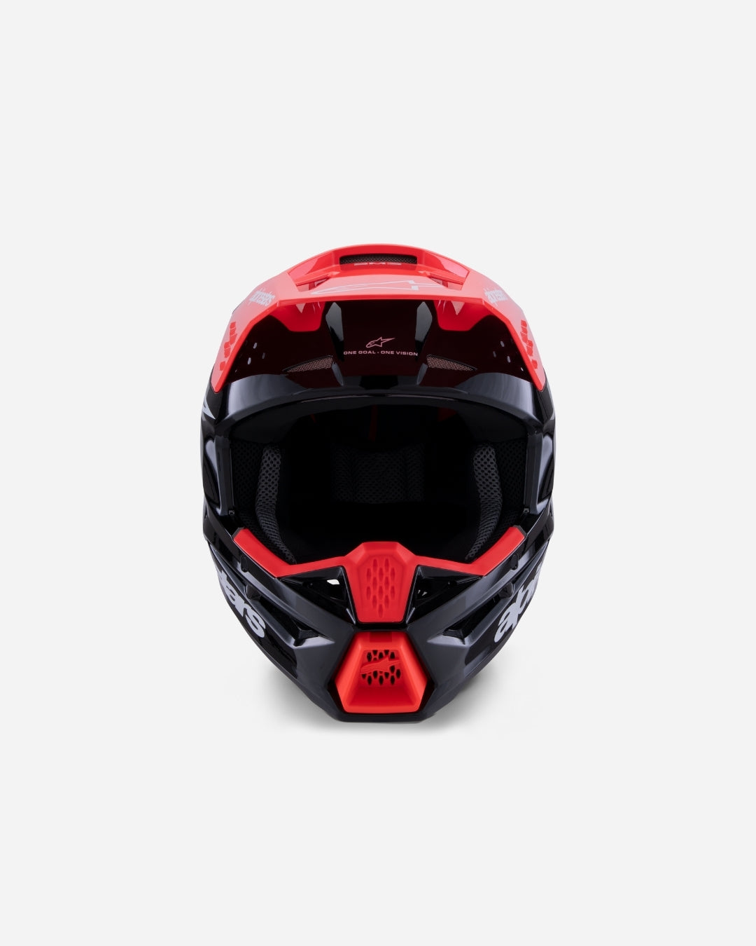 Casque Alpinestars Supertech M3 Radium ece06 - Noir/Rouge Fluo/Blanc Brillant