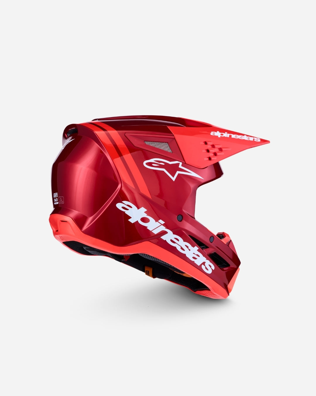 Alpinestars S-M3 Radium ECE 06 Helmet - Red/Matte Red/Red Fluo/White Glossy