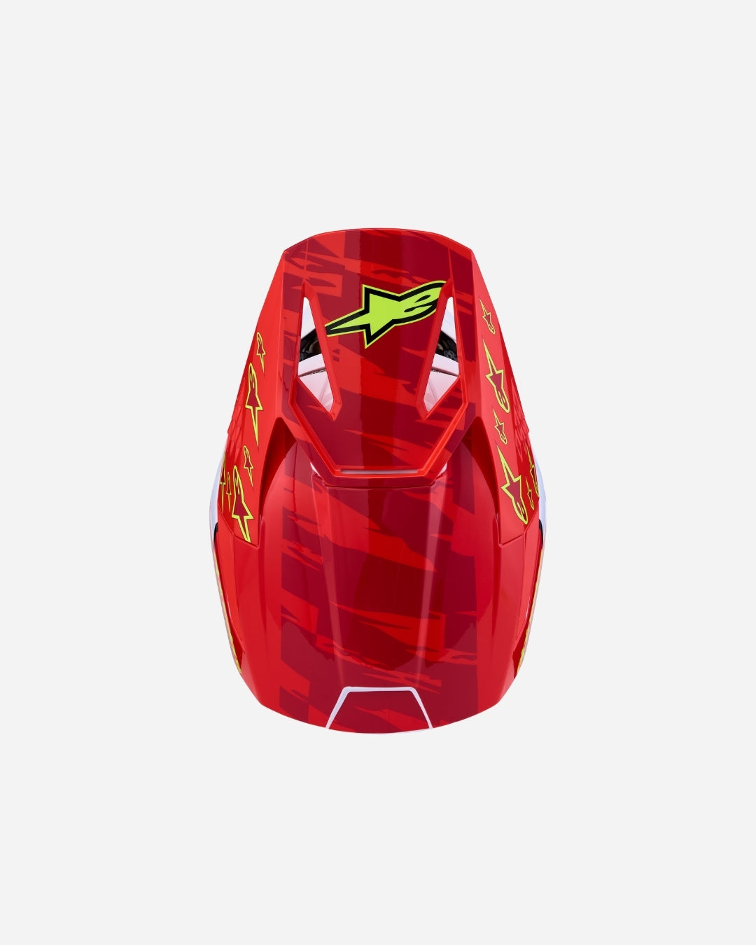 Alpinestars S-M3 Falcon ECE 06 Helmet - Red Fluo/White/Blue/Yellow Fluo Glossy