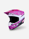 Alpinestars S-M3 Falcon ECE 06 Helmet - Purple/White/Black/Pink Fluo Glossy