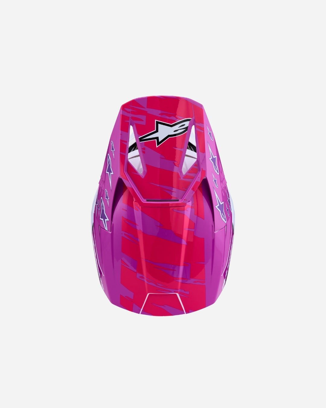 Alpinestars S-M3 Falcon ECE 06 Helmet - Purple/White/Black/Pink Fluo Glossy