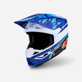 Alpinestars S-M3 Falcon ECE06 Helm - Blau/Weiß/Schwarz/Pink Fluo/Gelb Fluo Glänzend