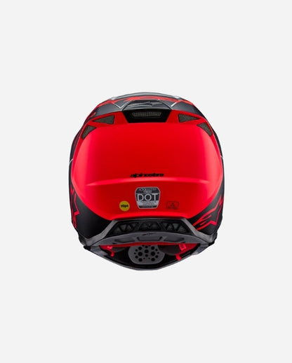 Casque Alpinestars Supertech Supertech M10 Flood ece 22.06 - Argent/Noir/Orange Fluo M&G