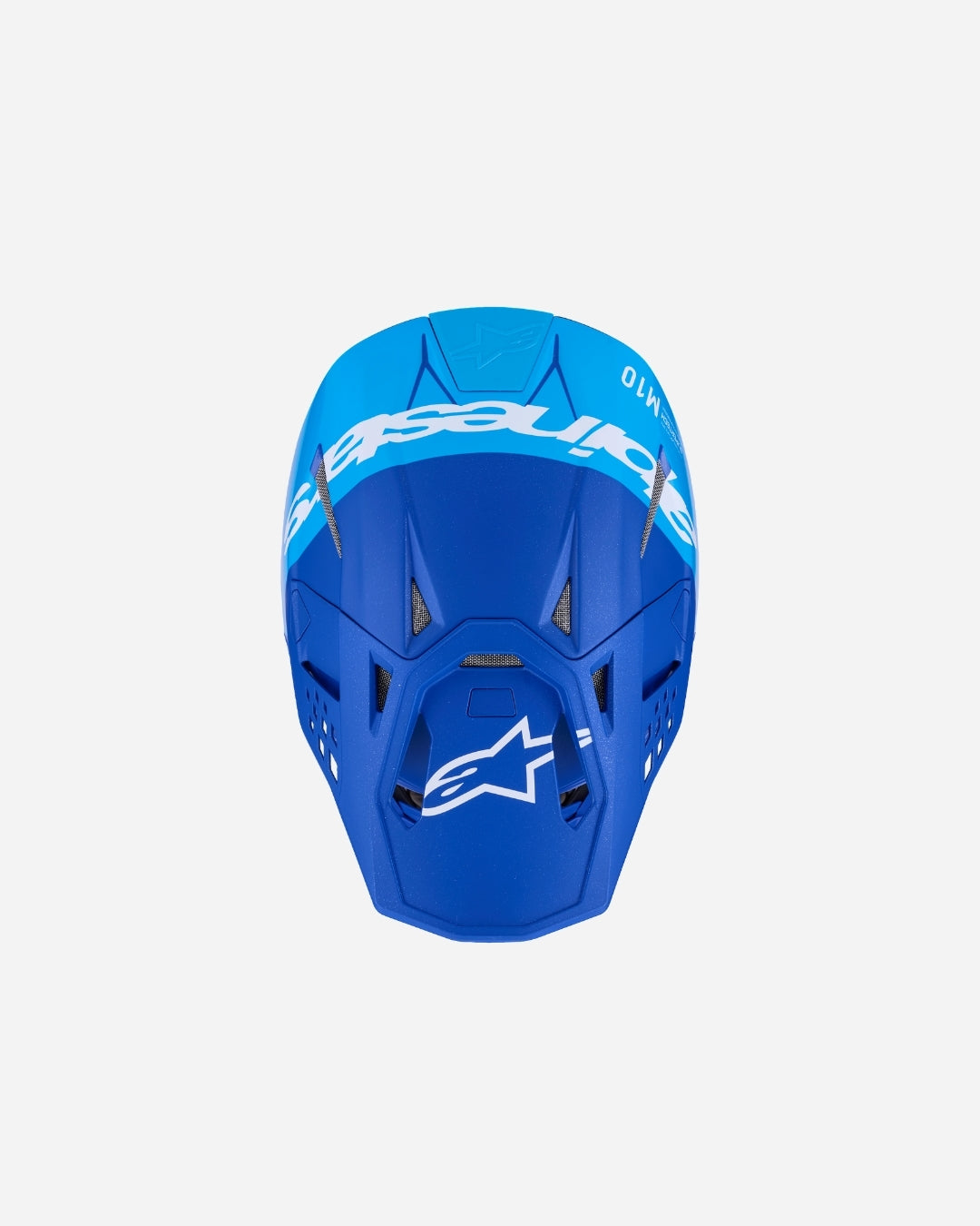 Casque Alpinestars Supertech M10 Flood ece 22.06 - Bleu métallisé/Bleu moyen/Noir carbone M&G