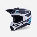 Casque Alpinestars Supertech M3 Heat ece06 - Argent/Bleu/Noir Mat