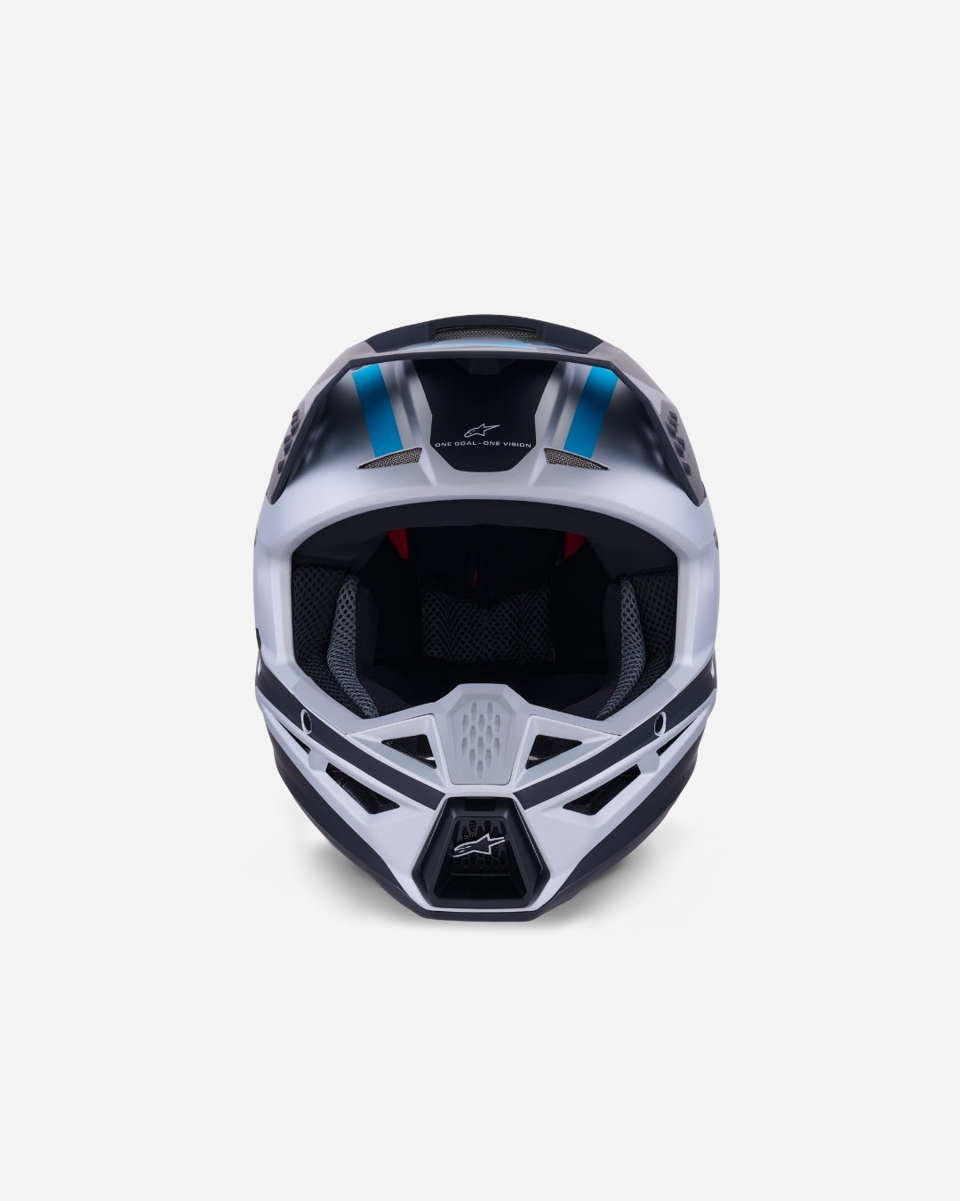 Casque Alpinestars Supertech M3 Heat ece06 - Argent/Bleu/Noir Mat