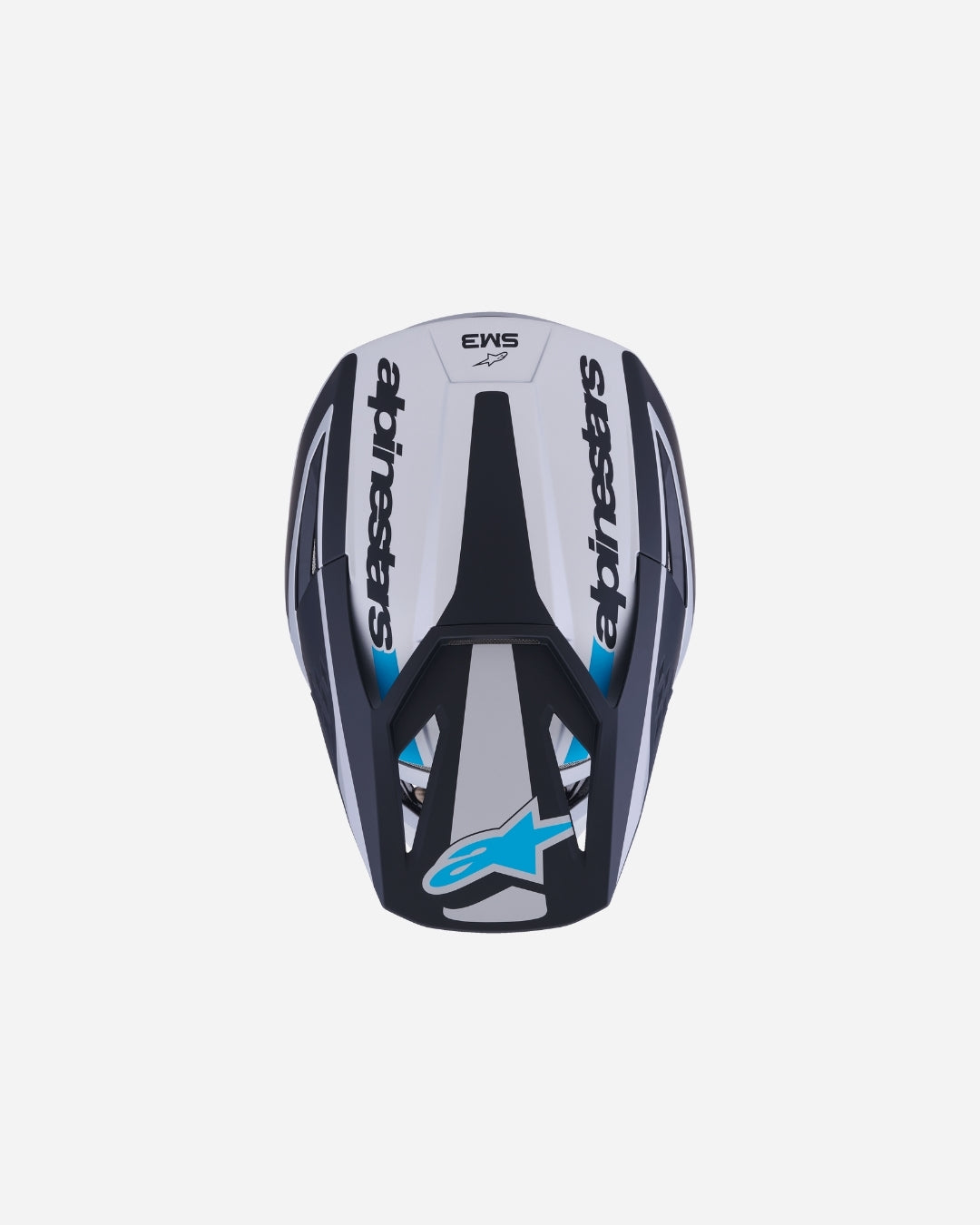 Casque Alpinestars Supertech M3 Heat ece06 - Argent/Bleu/Noir Mat