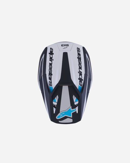 Casque Alpinestars Supertech M3 Heat ece06 - Argent/Bleu/Noir Mat