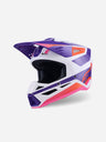 Casque Alpinestars Supertech M3 Heat ece06 - Blanc/Violet/Rose Brillant