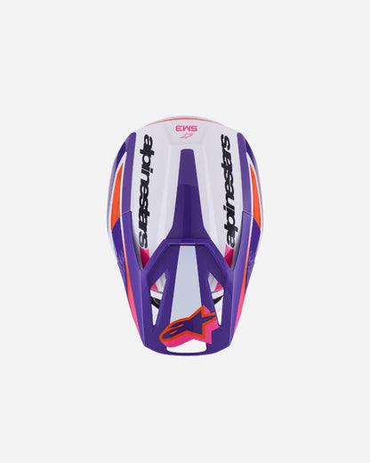 Casque Alpinestars Supertech M3 Heat ece06 - Blanc/Violet/Rose Brillant