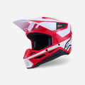 Casque Alpinestars Supertech M3 Heat ece06 - Rouge/Blanc/Noir Brillant