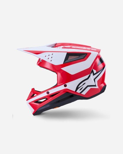 Casque Alpinestars Supertech M3 Heat ece06 - Rouge/Blanc/Noir Brillant