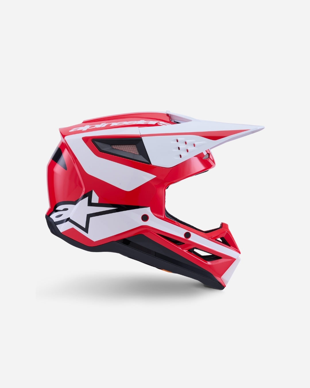 Casque Alpinestars Supertech M3 Heat ece06 - Rouge/Blanc/Noir Brillant