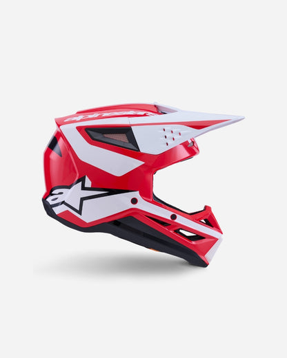 Casque Alpinestars Supertech M3 Heat ece06 - Rouge/Blanc/Noir Brillant