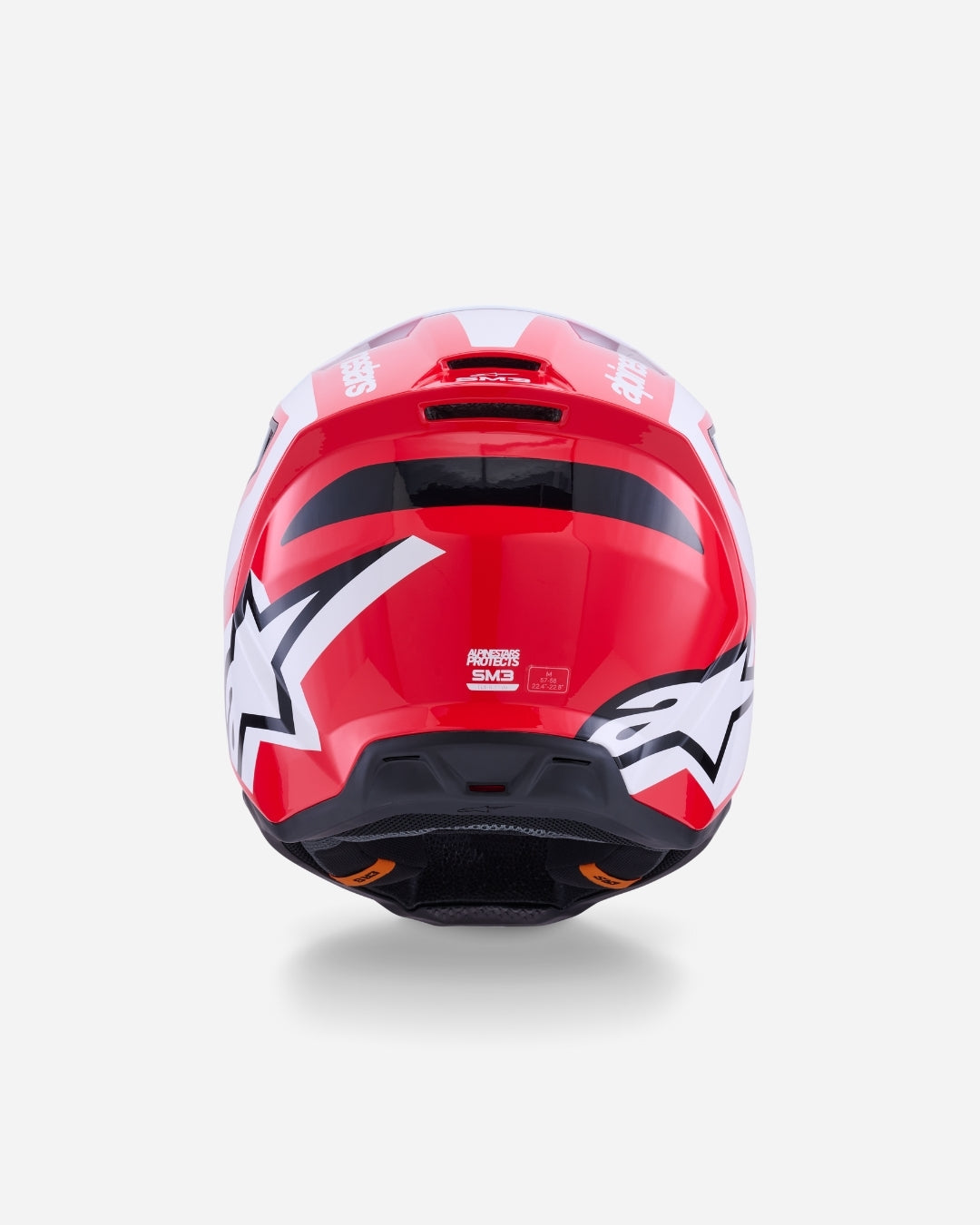 Casque Alpinestars Supertech M3 Heat ece06 - Rouge/Blanc/Noir Brillant