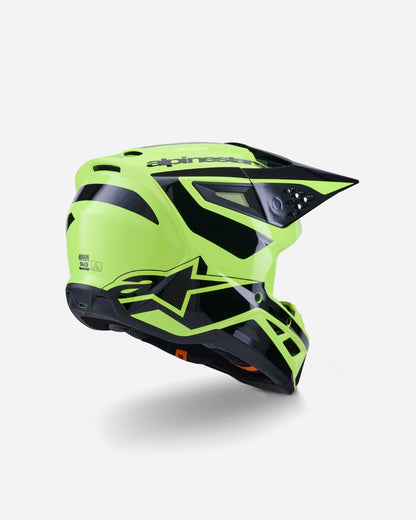 Casque Alpinestars Supertech M3 Heat ece06 - Jaune Fluo/Noir Brillant