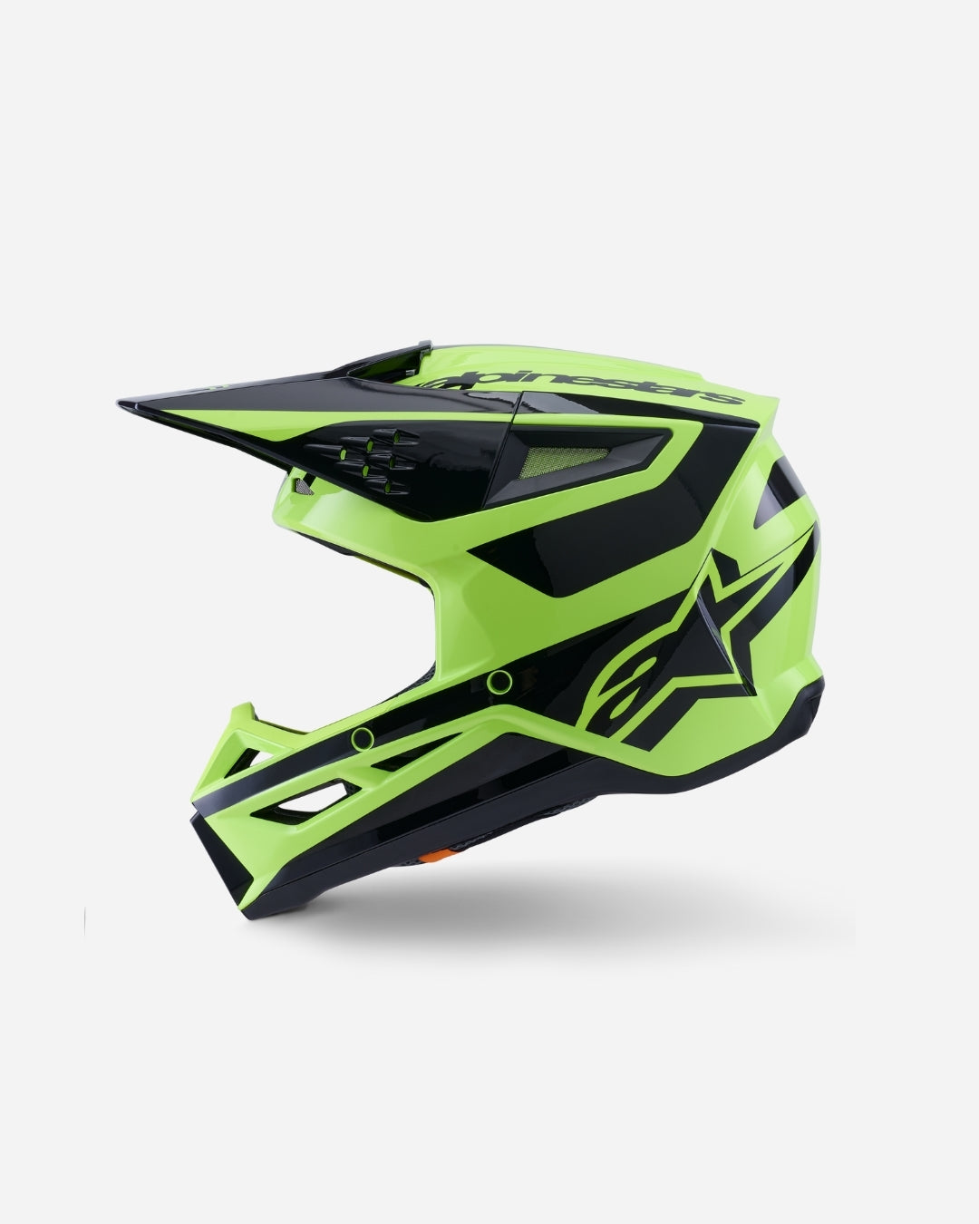 Casque Alpinestars Supertech M3 Heat ece06 - Jaune Fluo/Noir Brillant