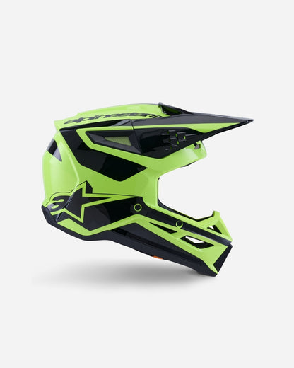 Casque Alpinestars Supertech M3 Heat ece06 - Jaune Fluo/Noir Brillant