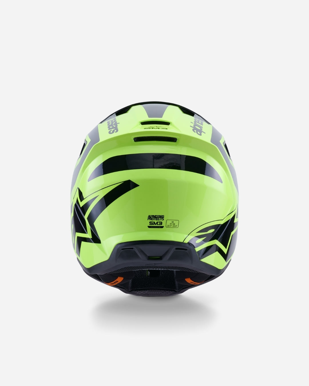 Casque Alpinestars Supertech M3 Heat ece06 - Jaune Fluo/Noir Brillant