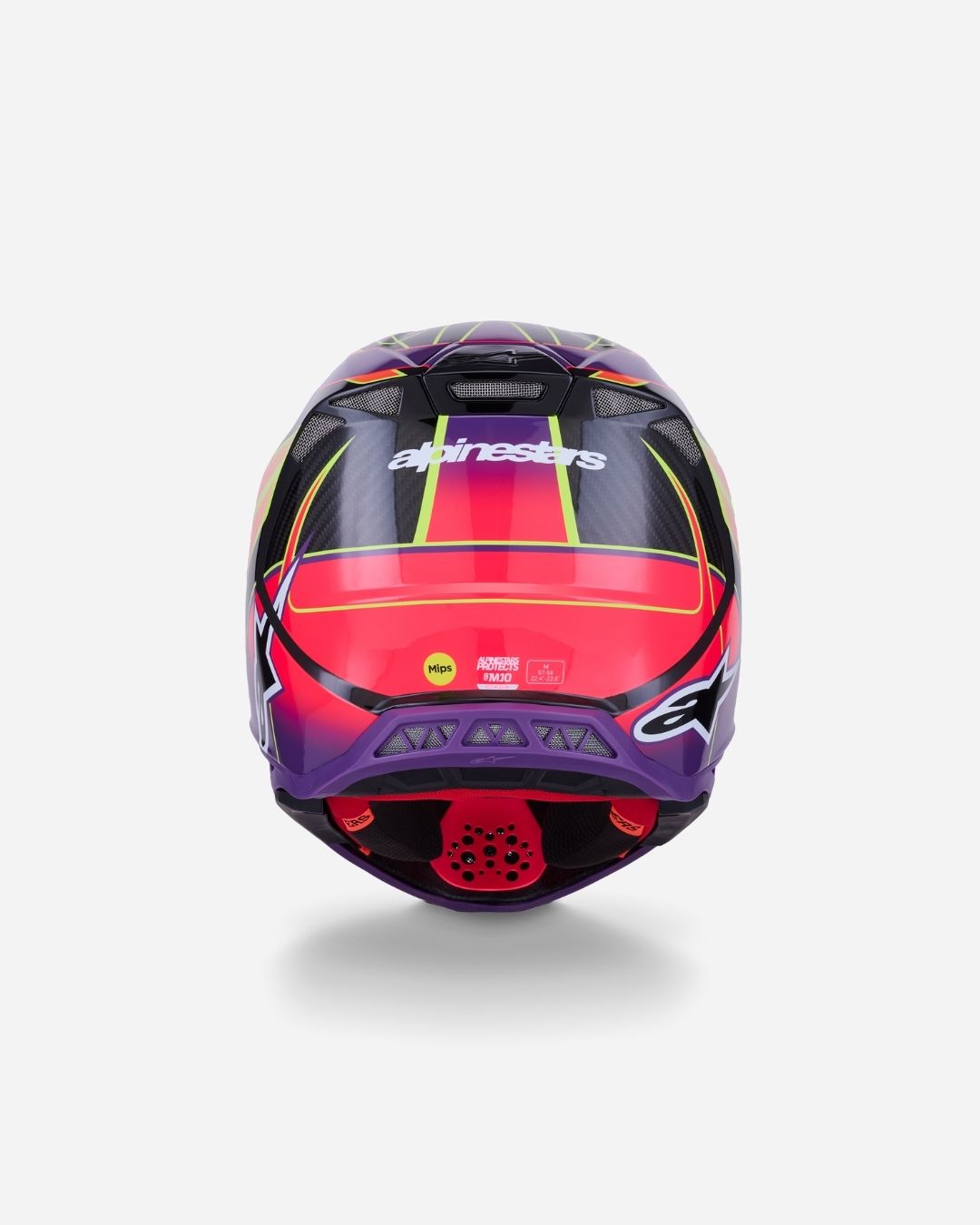 Casque Alpinestars Supertech Supertech M10 Eraece 22.06 - Rose/Violet/Jaune Fluo Brillant