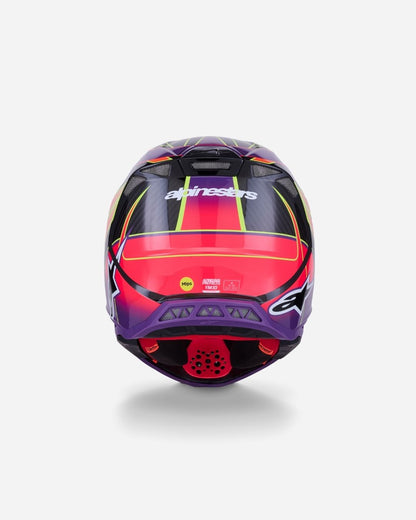 Casque Alpinestars Supertech Supertech M10 Eraece 22.06 - Rose/Violet/Jaune Fluo Brillant