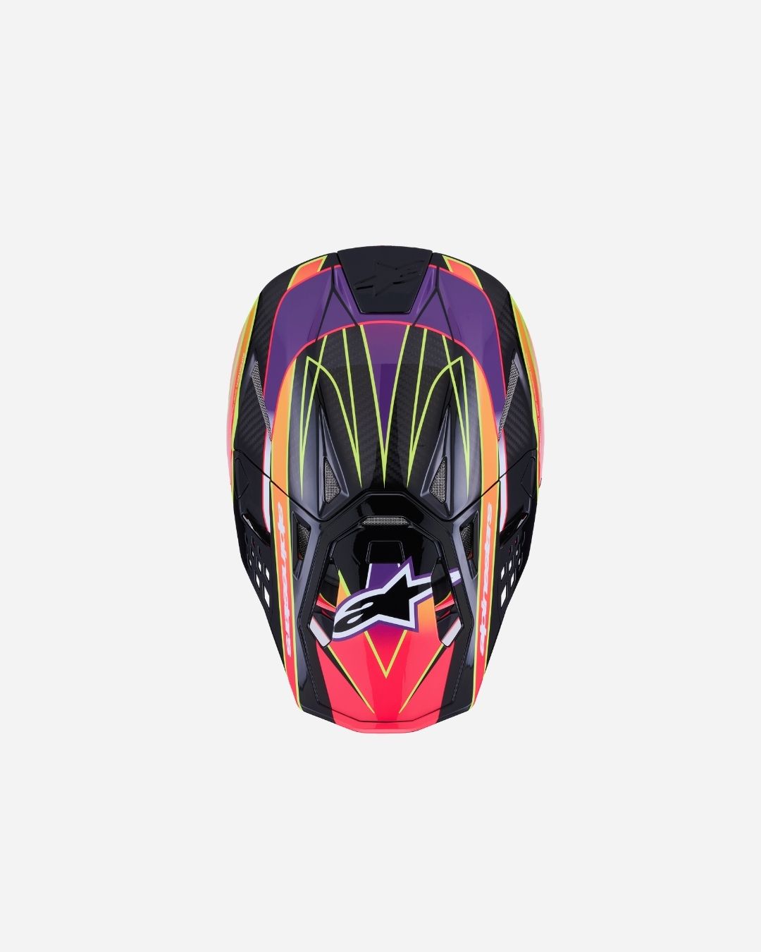 Casque Alpinestars Supertech Supertech M10 Eraece 22.06 - Rose/Violet/Jaune Fluo Brillant