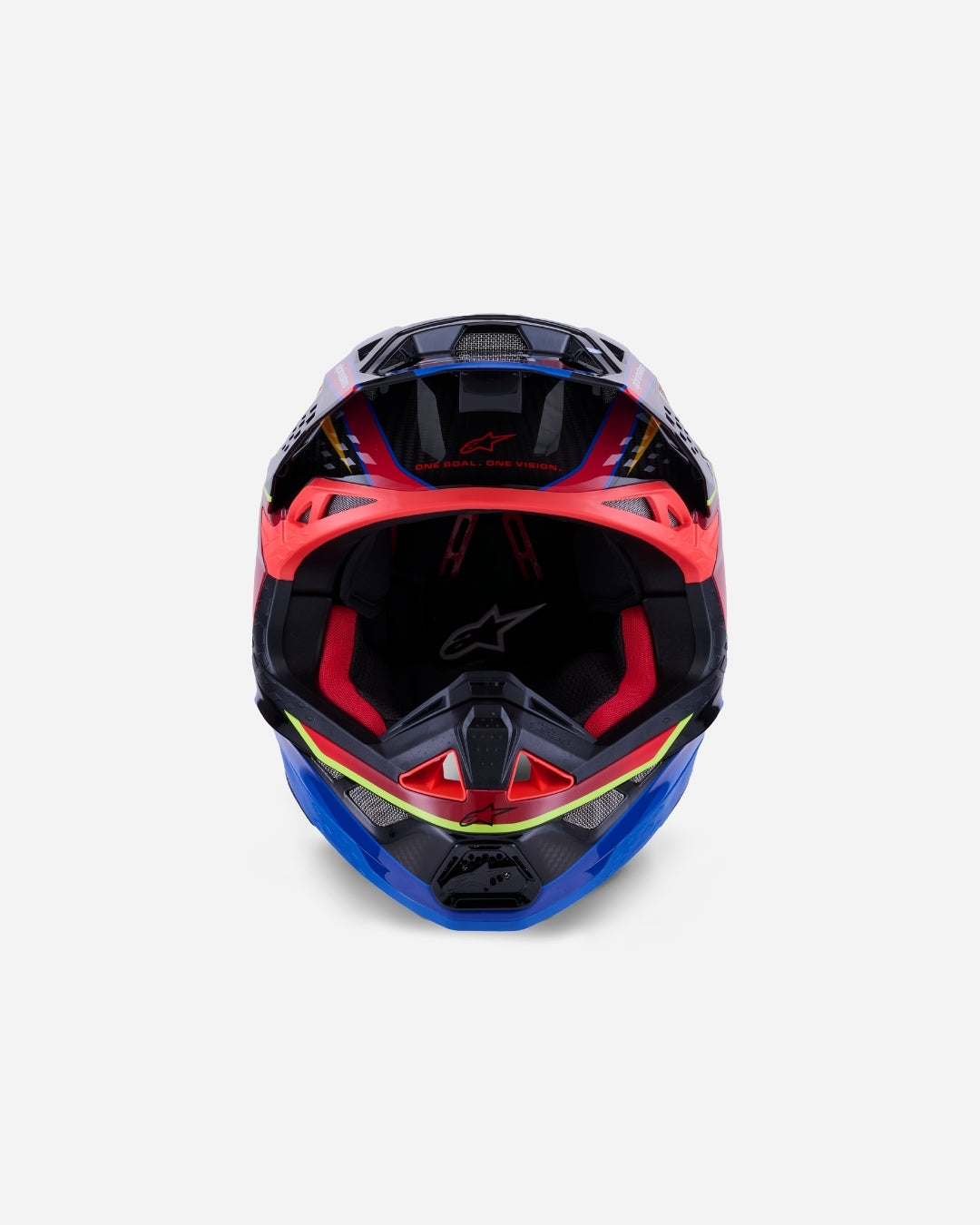 Casque Alpinestars Supertech Supertech M10 Era ece 22.06 - Bleu/Rouge/Jaune Fluo Brillant
