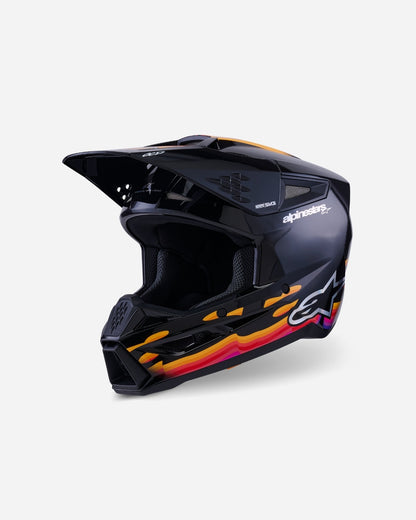 Casque Alpinestars Supertech M3 Force ece06 - Noir Brillant