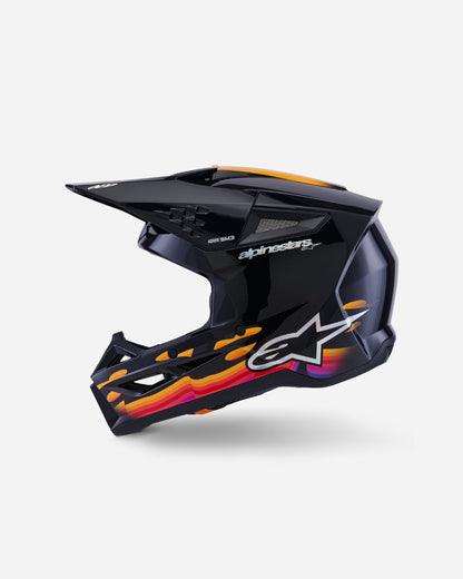Casque Alpinestars Supertech M3 Force ece06 - Noir Brillant