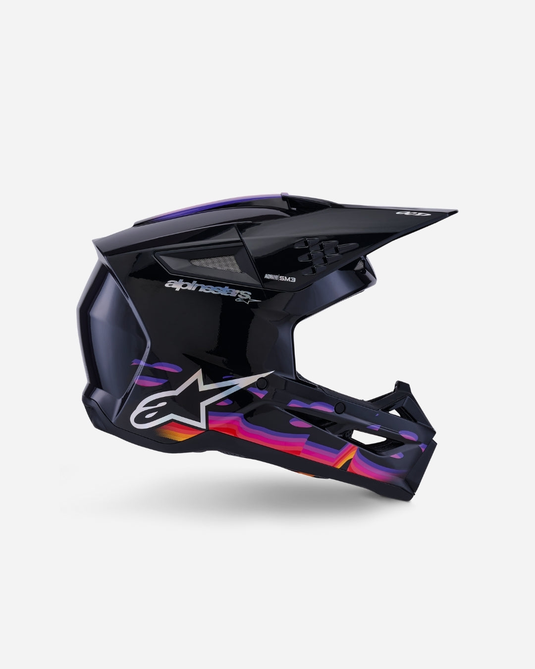 Casque Alpinestars Supertech M3 Force ece06 - Noir Brillant
