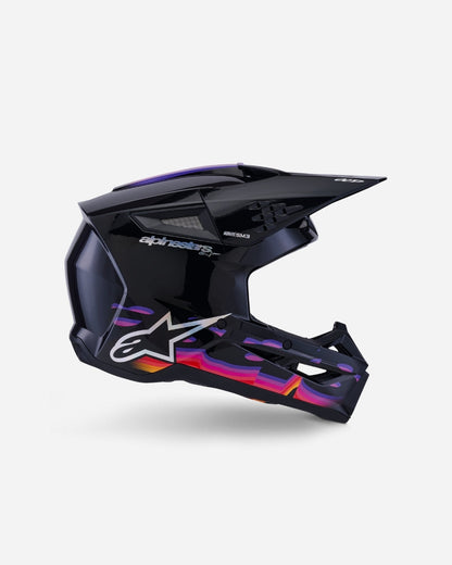 Casque Alpinestars Supertech M3 Force ece06 - Noir Brillant