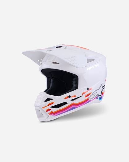 Casque Alpinestars Supertech M3 Force ece06 - Blanc Brillant