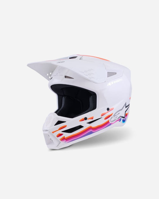 Casque Alpinestars Supertech M3 Force ece06 - Blanc Brillant