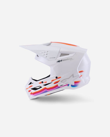 Casque Alpinestars Supertech M3 Force ece06 - Blanc Brillant