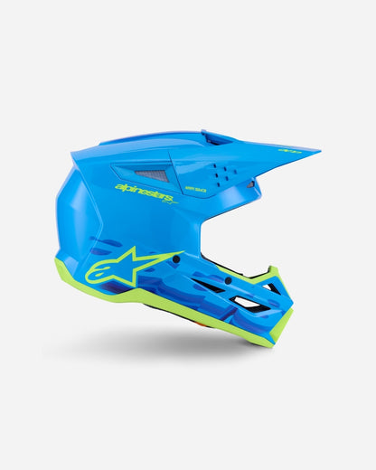 Casque Alpinestars Supertech M3 Force ece06 - Cyan Brillant