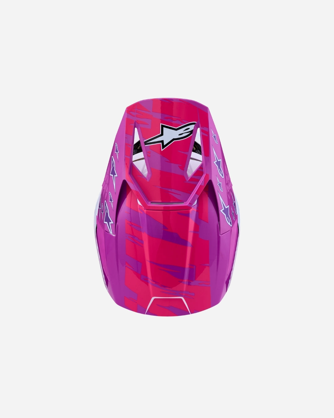Alpinestars S-M3 Falcon Children's Helmet ECE 06 - Purple/White/Black/Pink Fluo Glossy