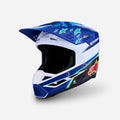 Alpinestars S-M3 Falcon ece06 Kinderhelm - Blau/Weiß/Schwarz/Fluoreszierendes Pink/Fluoreszierendes Gelb/Glänzend
