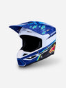 Alpinestars S-M3 Falcon Children's Helmet ECE 06 - Blue/White/Black/Pink Fluo/Yellow Fluo Glossy