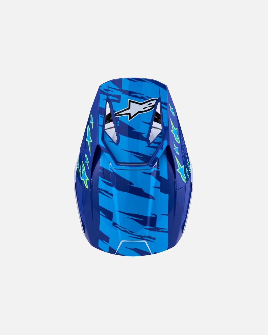 Alpinestars S-M3 Falcon Children's Helmet ECE 06 - Blue/White/Black/Pink Fluo/Yellow Fluo Glossy